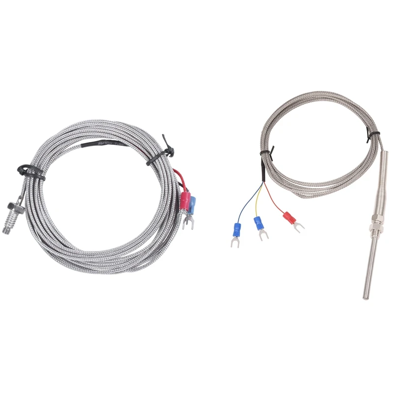 

2 Pcs K Type Thermocouple Temperature Controller 0-400C Sensor Probe, 2 Meter & 3 Meter