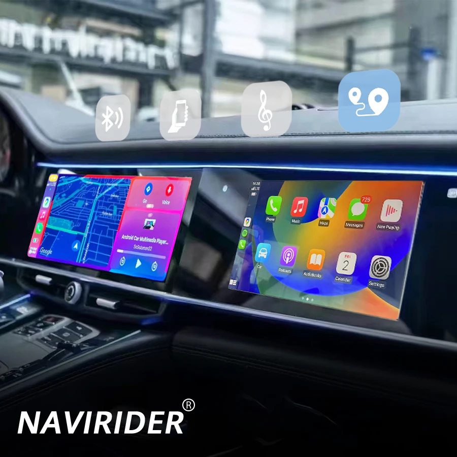 

Carplay для Porsche Panamera 970, обновленный интерактивный двойной экран, 12,3 дюйма + 11,4 дюйма, 8 + 128 Android, мультимедийный видеоплеер