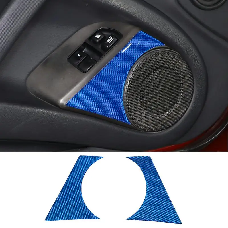 

For 2006-2011 Mitsubishi Eclipse soft carbon fiber car door horn stickers car interior protection accessories
