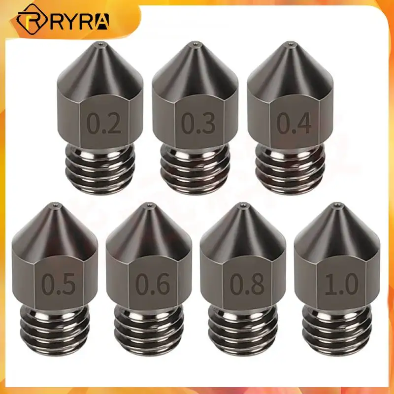 

Сопло RYRA 0,2-1,0 мм, печатающая головка из закаленной стали, общая Твердость 50 градусов, аксессуары для 3D-принтера, сопло из закаленной стали MK8
