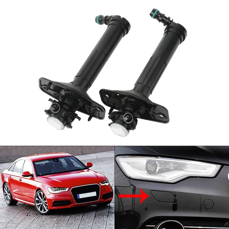 

NEW-Car Front Headlight Washer Nozzle for- S6 RS6 A6 Allroad Avant Quattro C7 2011-2016 4G0 955 101 4G0 955 102