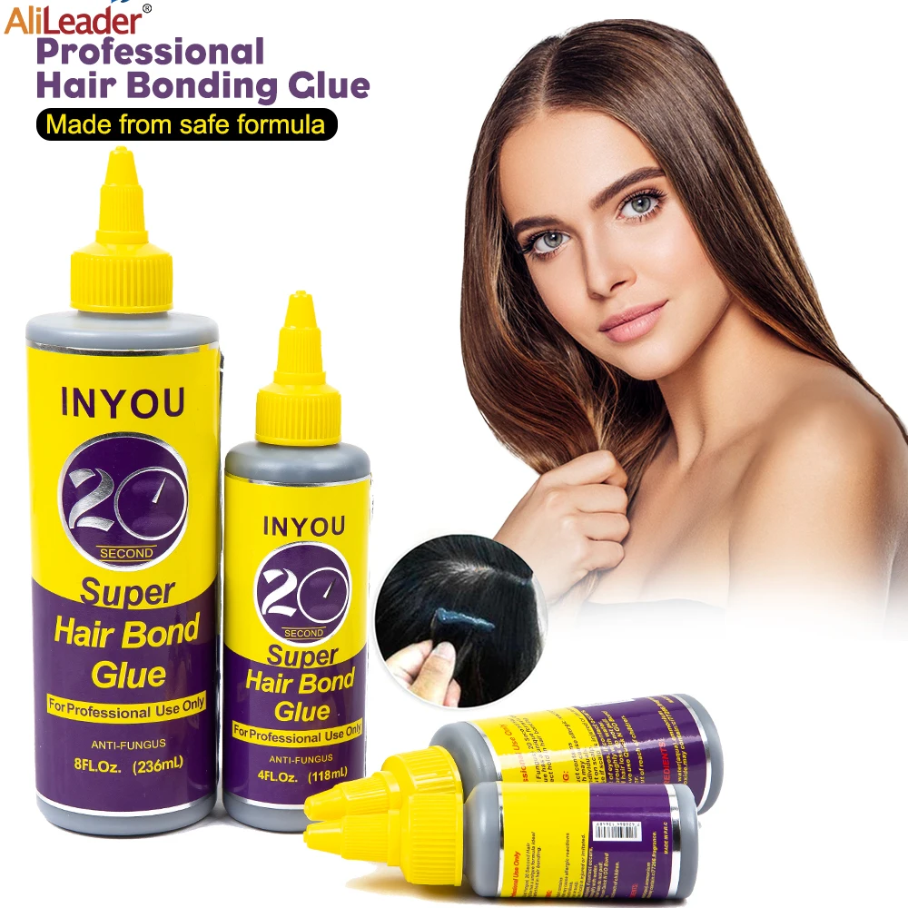 

Salon Super Hair Bond Glue Anti-Fungus Waterproof Hair Extension Bonding Glue For Professional Use Only 30/60/118/236Ml Wig Glue