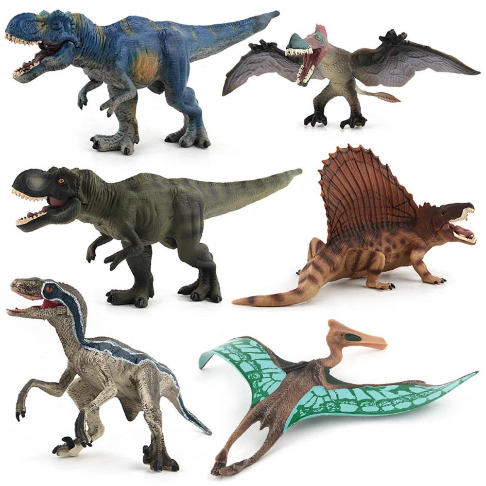 

Simulation Dinosaur Model with Movable Jaw Velociraptor Pterosaur Toy Children's Educational Toys Cute Animal Figures Dinosaur