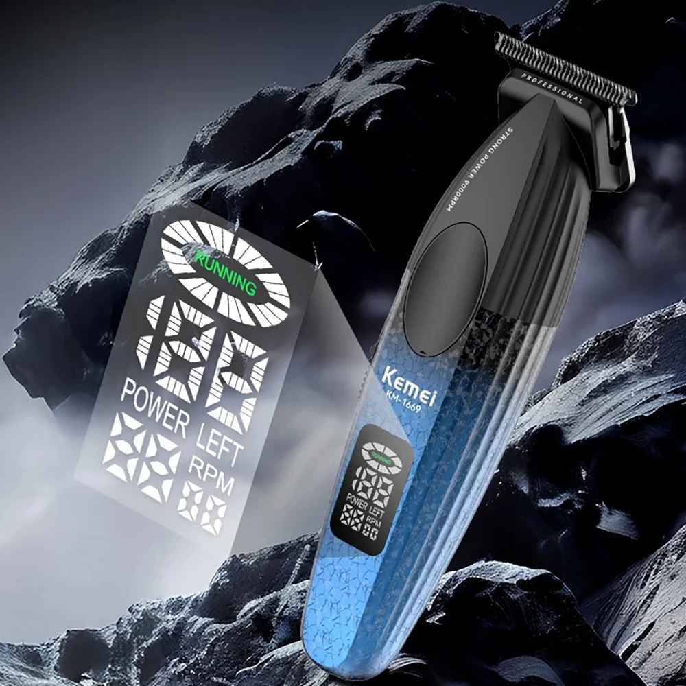 Профессиональный триммер для волос Kemei 9000 об./мин. бороды с нулевым писком Мужская