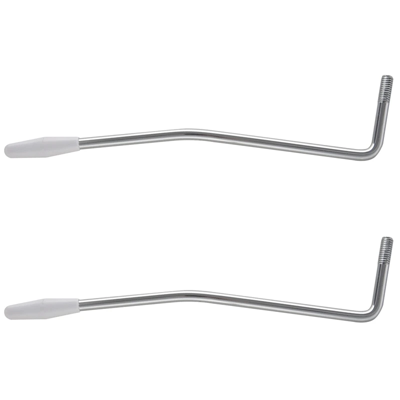

2X Silver 5.0Mm Rocker Tremolo Arm Vibrato Steel Lever For Electric Guitar Instruments
