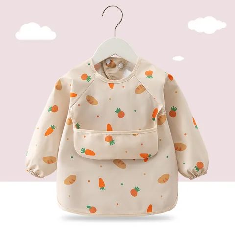 Детский водонепроницаемый халат из полиэстера с рисунком мультфильмов