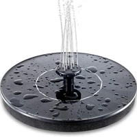 24pcs floating solar fountain solar powered fountain pump for standing floating birdbath water pumps for garden patio pond pool