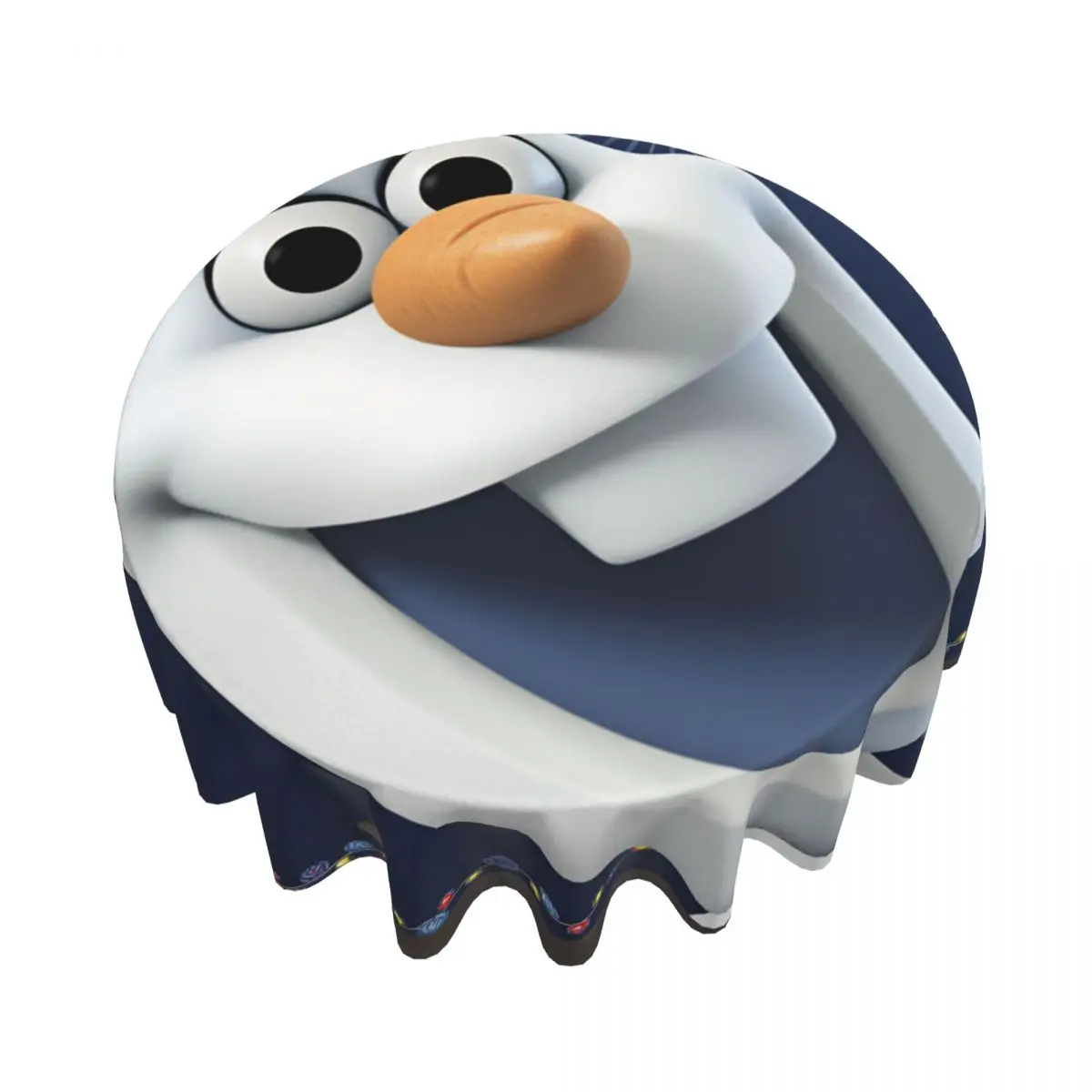 Фото Скатерть Frozens Olaf, модная круглая скатерть для декора дома, чехол для обеденного стола, недорогая графическая накладка для украшения стола №2