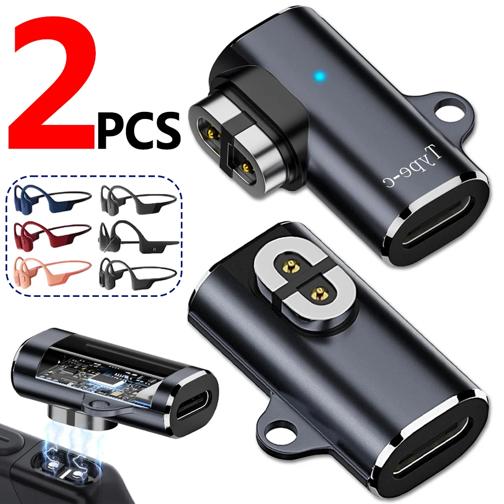 Магнитное зарядное устройство USB C для наушников AfterShokz 90-градусный изгиб костная