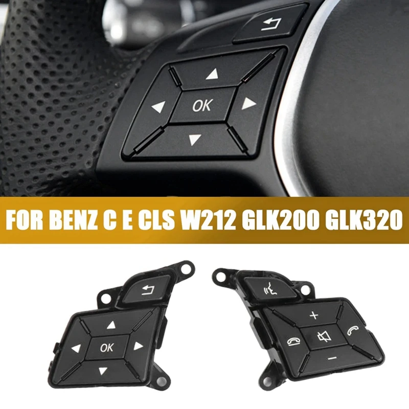 

Car Steering Wheel Control Menu Control Switch Button For Mercedes Benz W204 X204 W212 C E GLK Class A2185400162