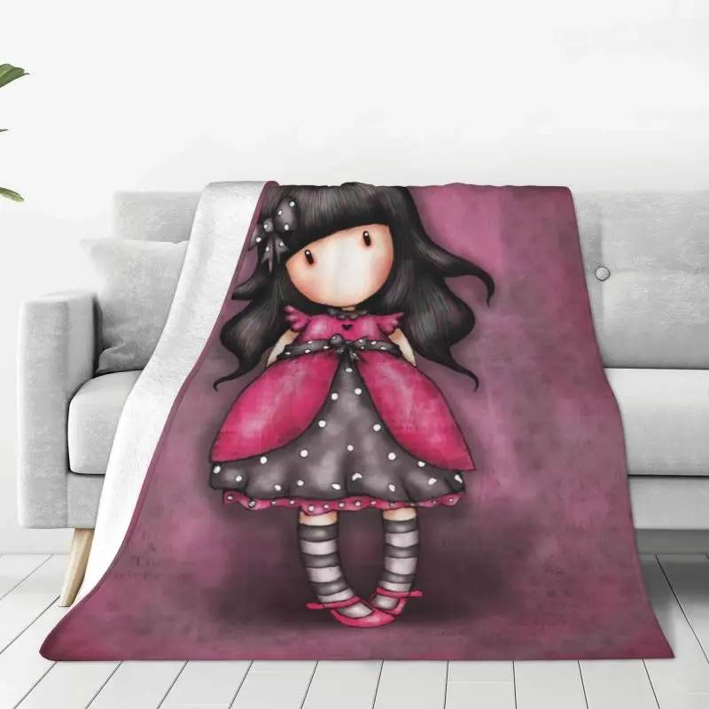 

Soft Flannel Anime Throw Blankets for Bedding Sofa Car Spring Autumn Beautiful Girl Santoro Gorjuss Blanket Warm Fleece