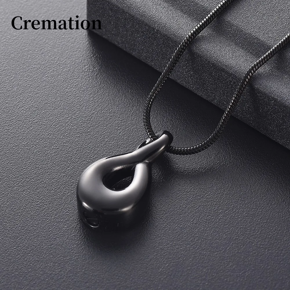 

High Polished Ash Holder Urn Pendant Infinity Love Memorial Ash Keepsake Urn Cremation Jewelry for Pet/Human