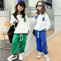girls suit sweatshirts%c2%a0pants cotton 2pcssets%c2%a02022 beautiful spring autumn thicken outfits%c2%a0tracksuits kid baby children clothin