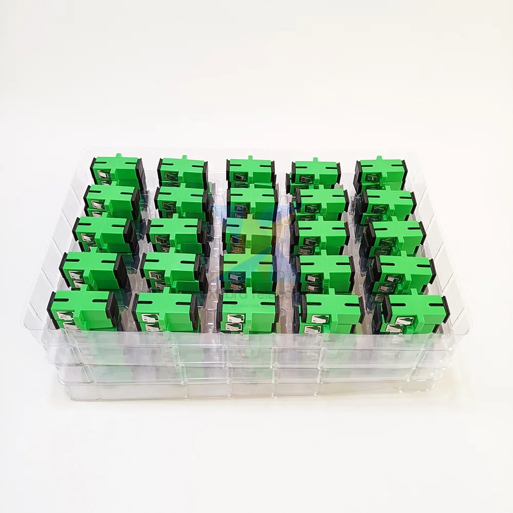 Оптоволоконный соединитель Адаптера SC/UPC SM 10/20 шт./партия, фланец, одномодовый, односторонний, стандартный соединитель APC, оптовая продажа