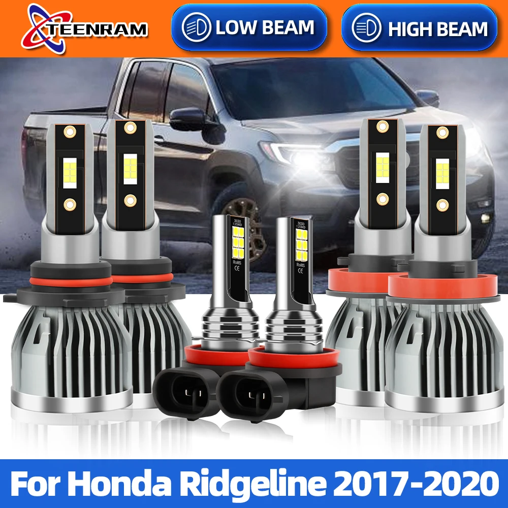 

H11 LED 6000K Car Headlight 120W 20000LM 2 Sides CSP Chips HB3 9005 LED Fog Light Auto Headlamp For Honda Ridgeline 2017-2020