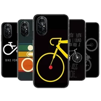 bicycle bike sport clear phone case for huawei honor 20 10 9 8a 7 5t x pro lite 5g black etui coque hoesjes comic fash design
