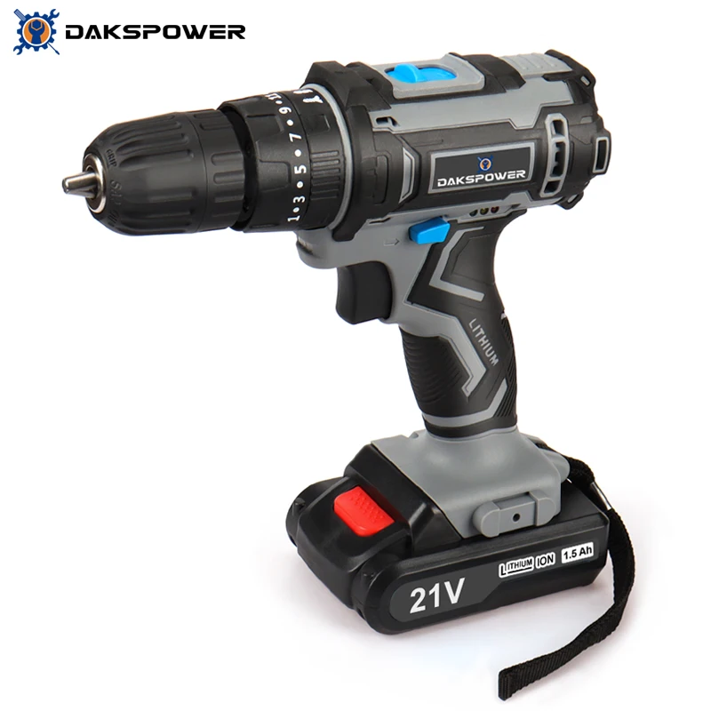 

21V Hand Electric Drill Cordless Electric Screwdriver Rechargeable Lithium Battery Mini Wireless Drill Home Drilling Power Tools