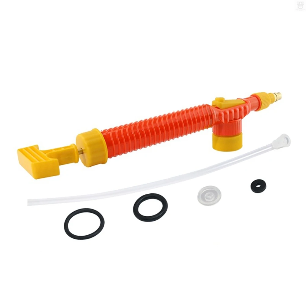 

1pcs Household High Pressure Air Pump Manual Sprayer Garden Adjustable Trolley Gun Nozzle Watering Spray Sprayer Head with Joint