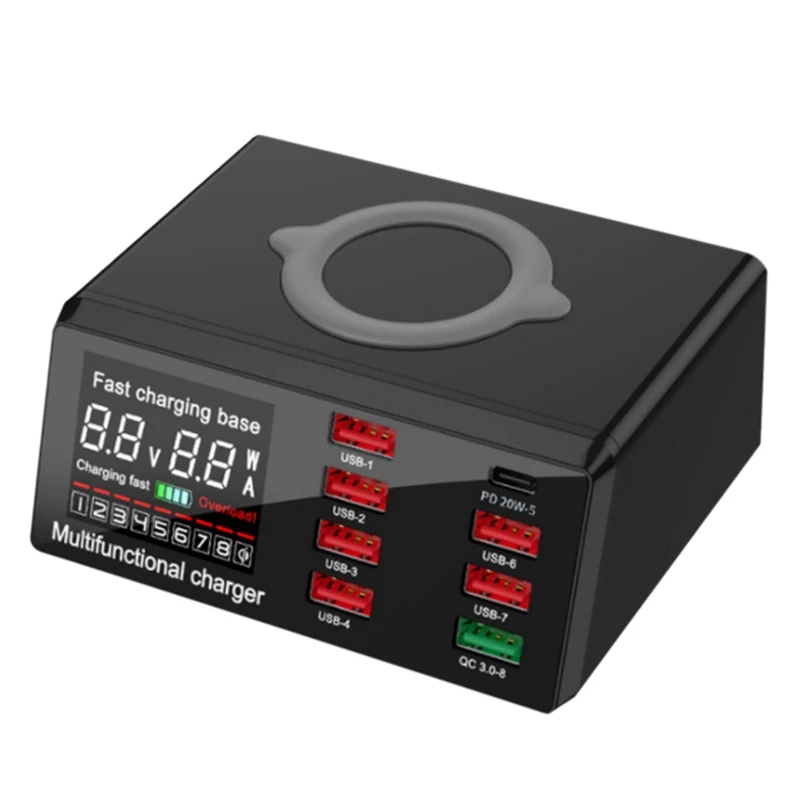 

Зарядная станция с несколькими USB-портами, 100 Вт, 8 портов, 3,0