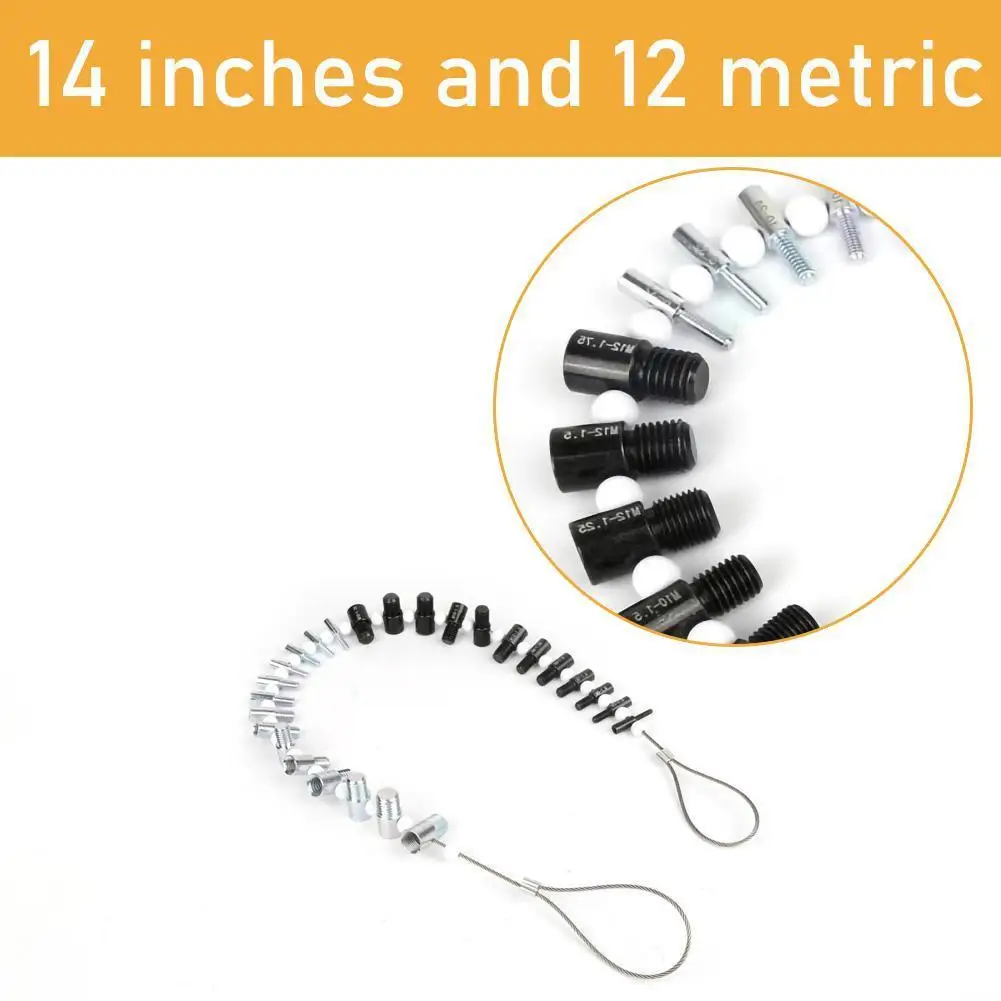 Имперский метрический болт гайка винт проверка резьбы 26 штекер/гнездо датчик