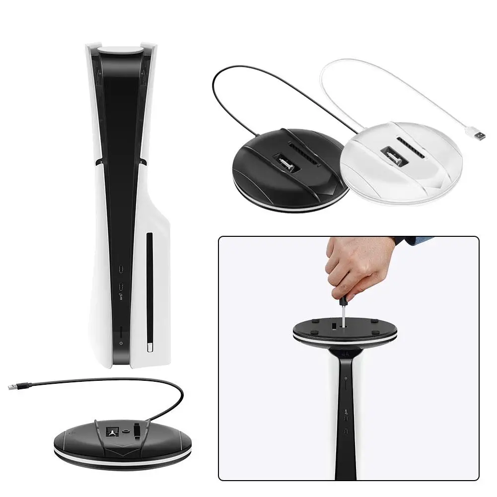 Универсальная Консольная Подставка Для PS5 Slim Дизайн 2-в-1 Совместимая С Оптическим