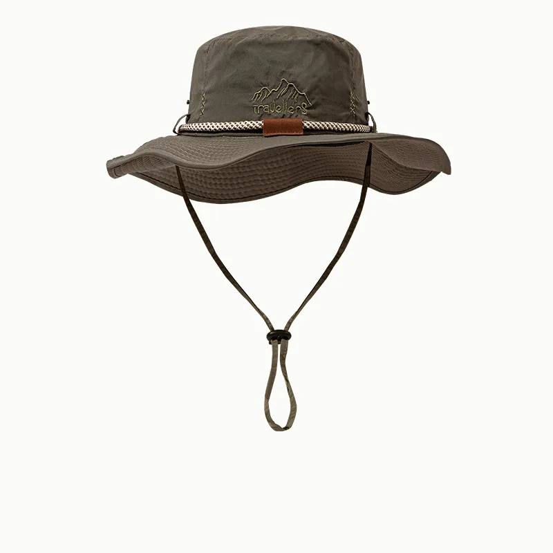 

Bucket Hats Women Summer Large Brim Flat Top Sunscreen Mens Western Cowboy Washed Fisherman Cap Dad Hunting Hat Boonie Bob Gorra