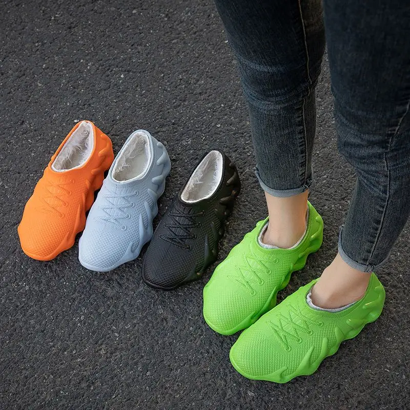 

Short Rain Boots for Women Waterproof Garden Rain Shoes Winter Fur Loafer Woman Outdoor Slip On Rainshoes Galoshes Overshoese