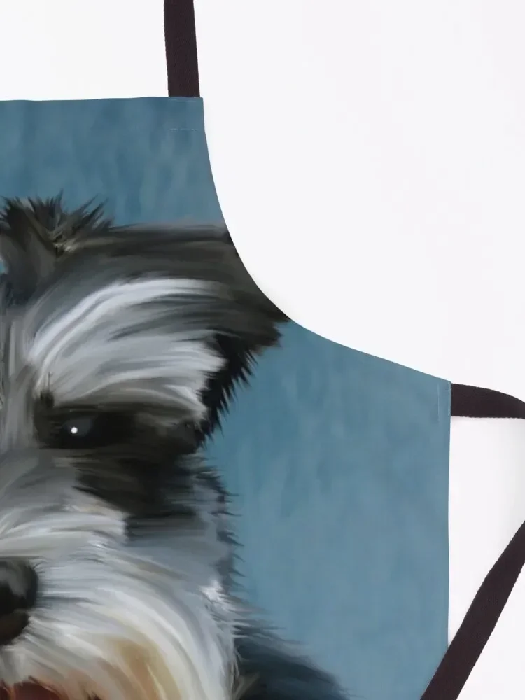 Художественный фартук с миниатюрным шнауцером