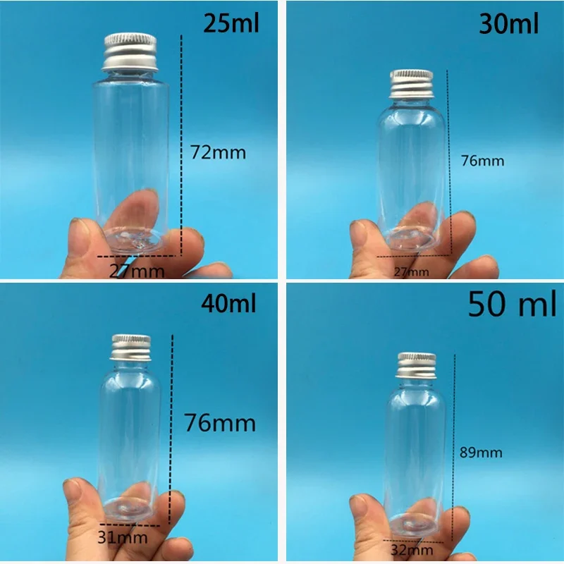 Пустая пластиковая бутылка для косметики шампуня воды 10 мл 20 30 40 50 60 100 120