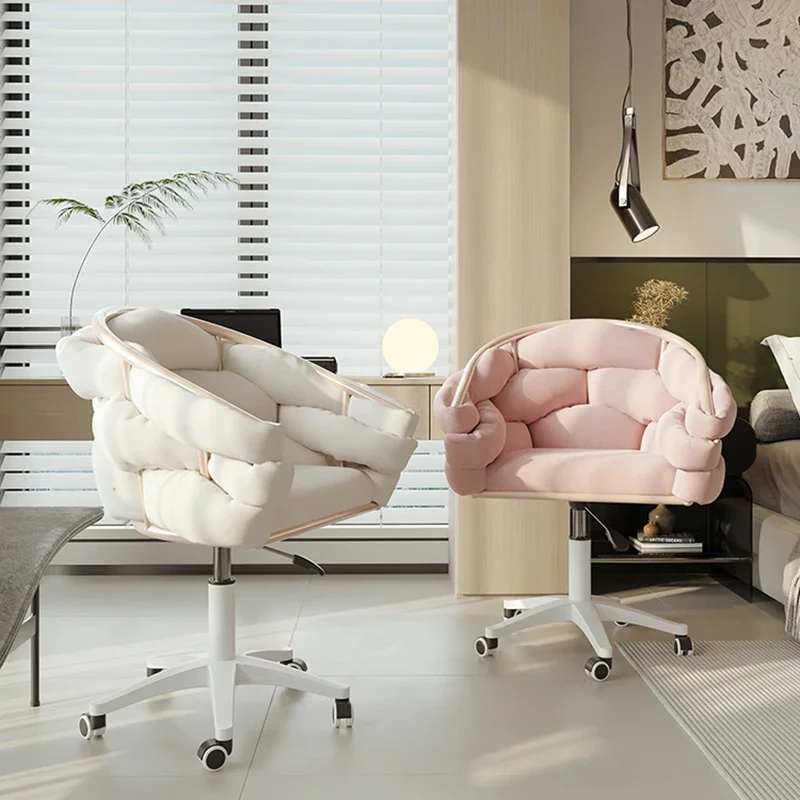 Роскошное кресло для макияжа в скандинавском стиле вращающееся отдыха обеденные