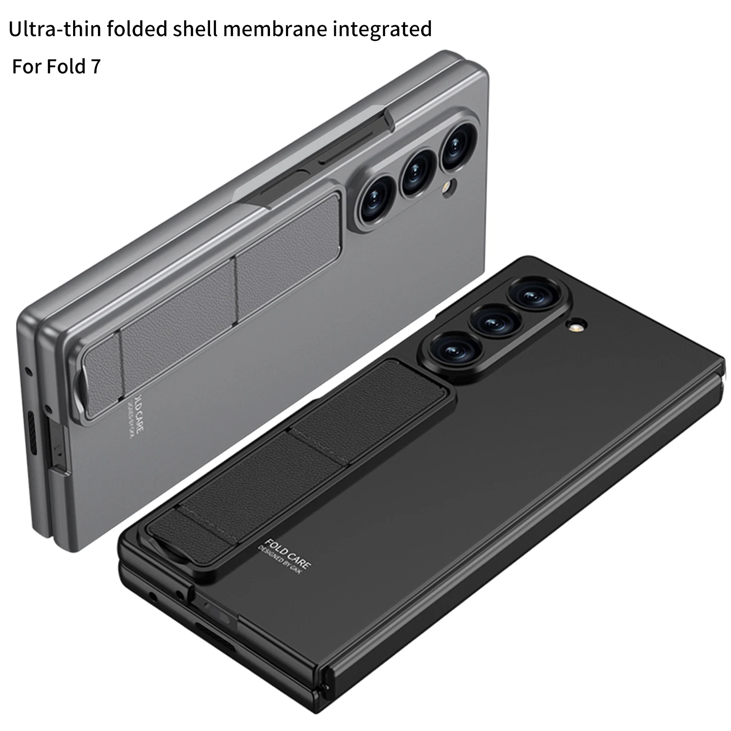 Фото Чехол для Samsung Z Fold7 со складной подставкой — ультратонкий бронированный дизайн |   Защита переднего стекла и противоударная №5