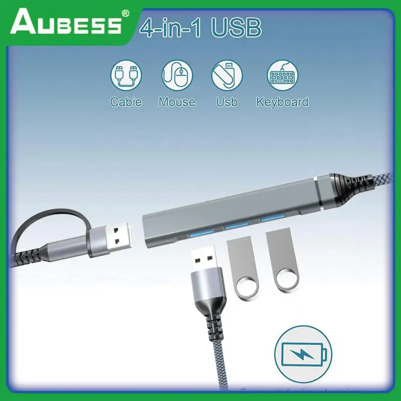 

Usb3.0 Expansion Hub Usb 3.0 Type-c Hub Portable 4 Port Multi Splitter Adapter High Speed Laptop Converter Usb3.0 Type C Hub