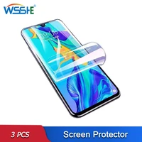 3pcs hydrogel film for samsung galaxy s22 s21 s10 s9 s8 s7 s6 plus ultra full cover screen protector for note 20 10 9 8 glass