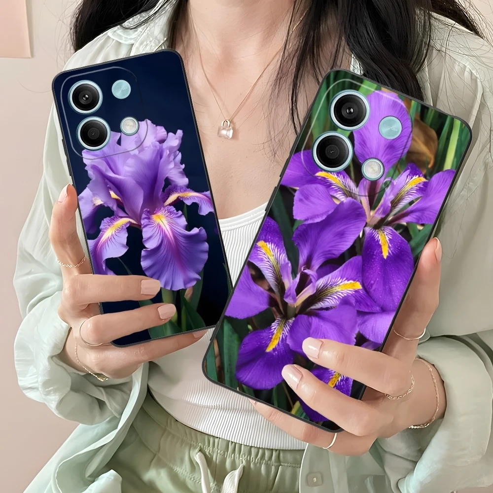Чехол для мобильного телефона Iris Flower Pretty чехол Xiaomi Redmi Note 13 12 11 10 9 8 7 6 S A Pro Lite Plus