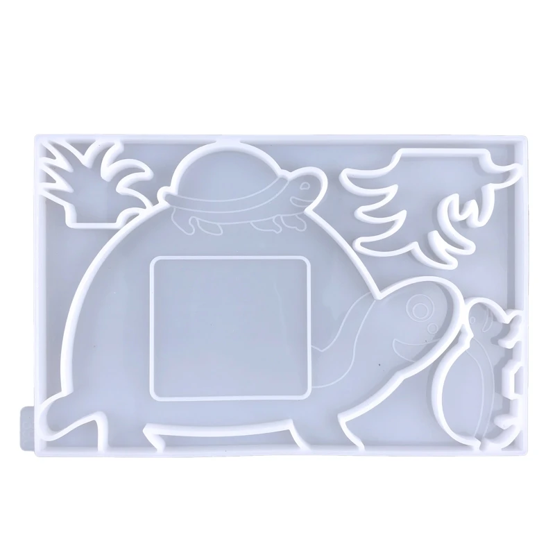 

Photo Frame Decoration Silicone Mold Elephant for Turtle Pendant Resin Casting