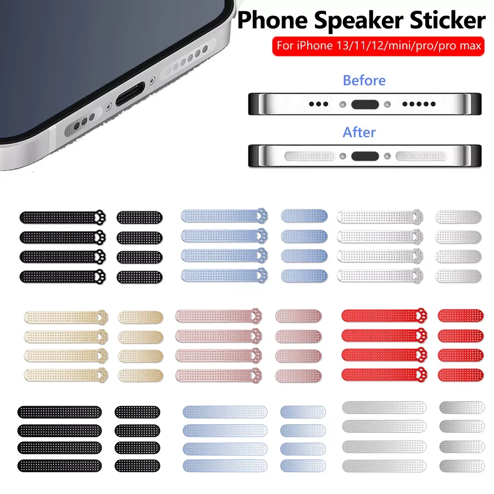 

NEW For iPhone 13 12 Mini Pro Promax Mobile Speaker Protector Covers Cellular Dust Earpiece Net Protector De Altavoz De Movil