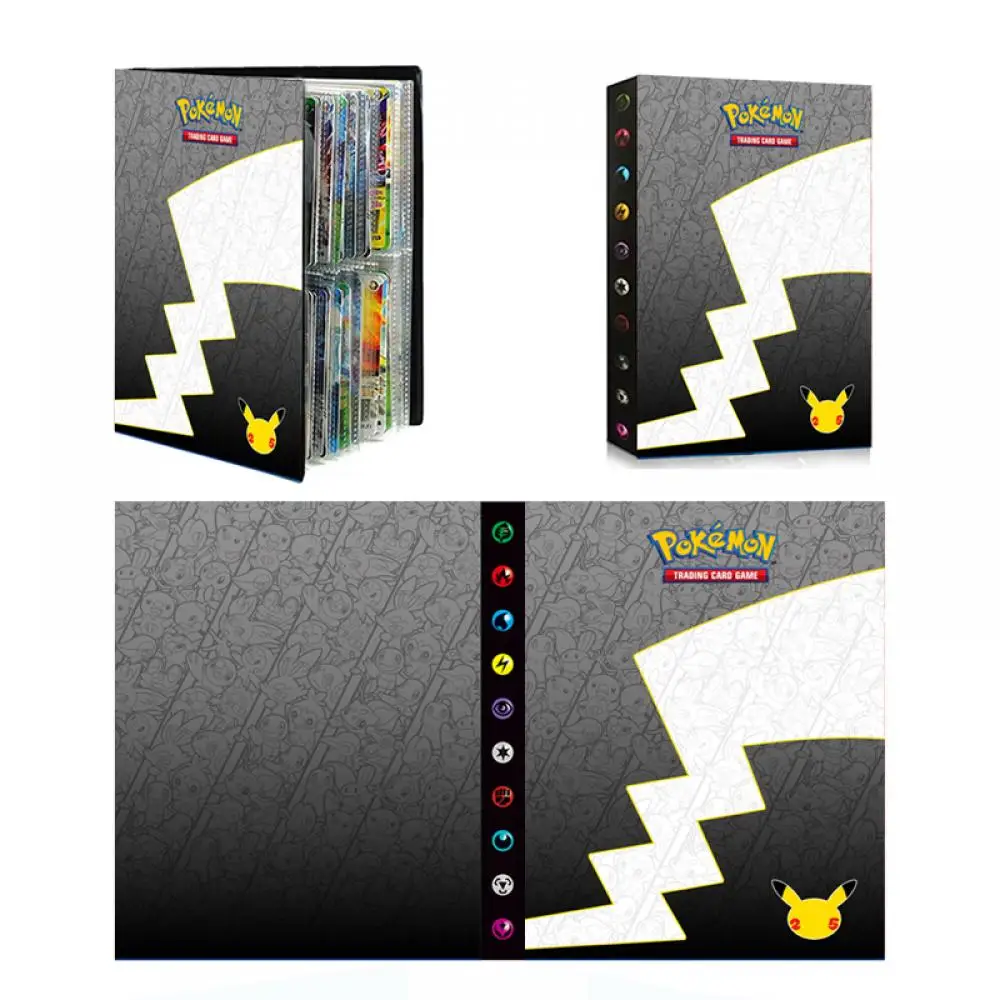 

240Pcs/lot Anime Kawaii 25Th Pokemon Fashion Cards Album Book Hobby Game Collection Pack Booklet Kidschristmas Gifts Toys
