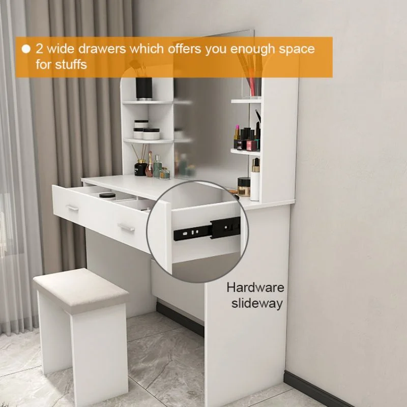 Искусственный голливудский туалетный столик для макияжа с зеркальным