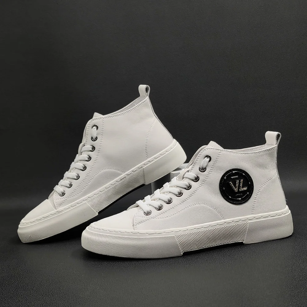 

Роскошная брендовая модная Высококачественная Мужская универсальная повседневная кожаная обувь для скейтборда