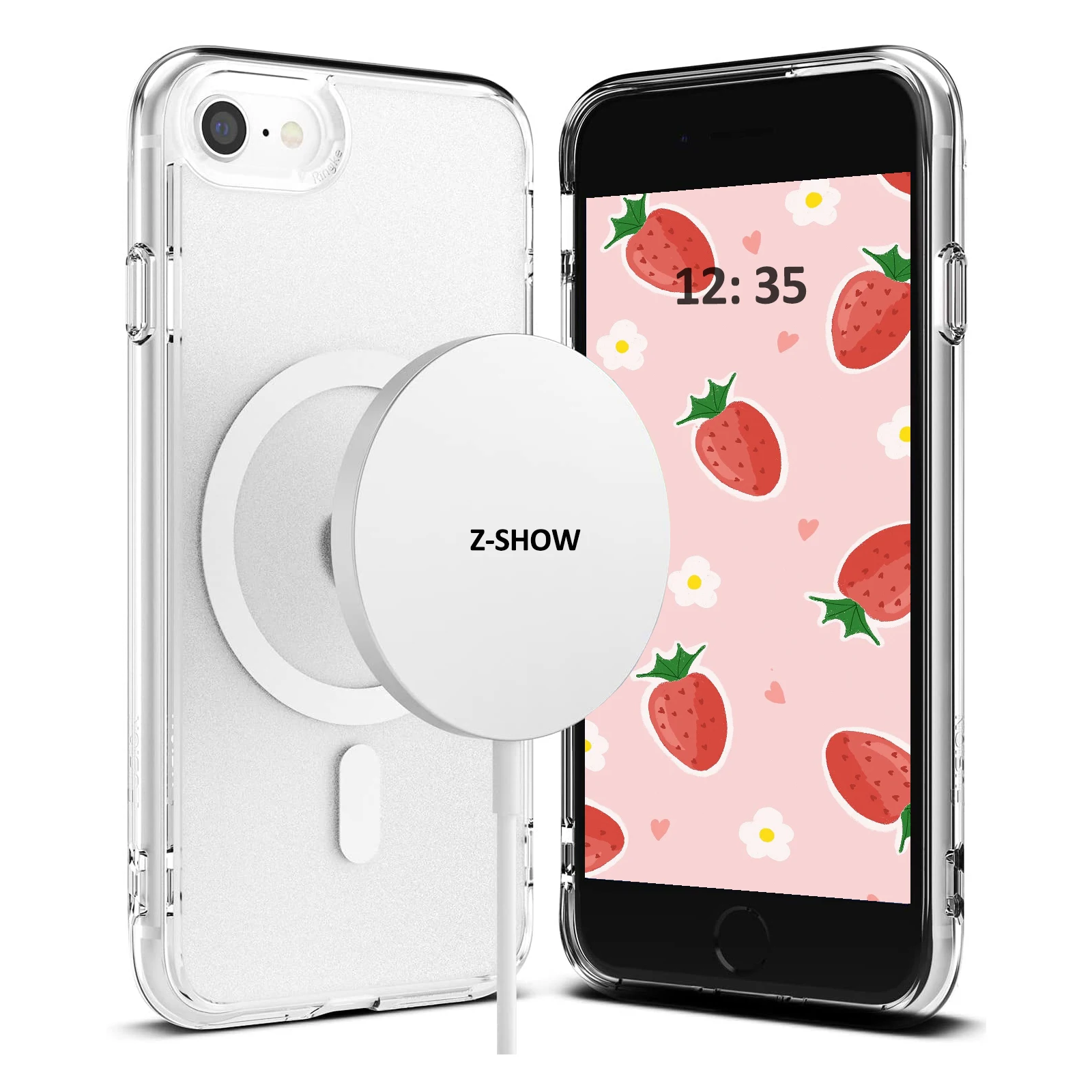 

Магнитный чехол ZSHOW Magsafe для IPhone SE 2022 2020 8, Прозрачный ударопрочный защитный чехол для IPhone Apple 14 13 12 Pro Max, чехол, сумка