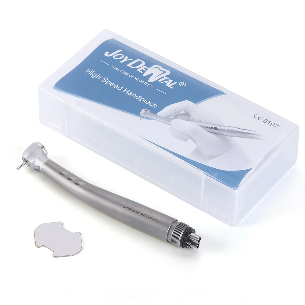 Dental High Speed Handpiece E-generator LED Light Ceramic Bearing Push Button 4 Water Spray 2 Holes / 4 Holes Optional