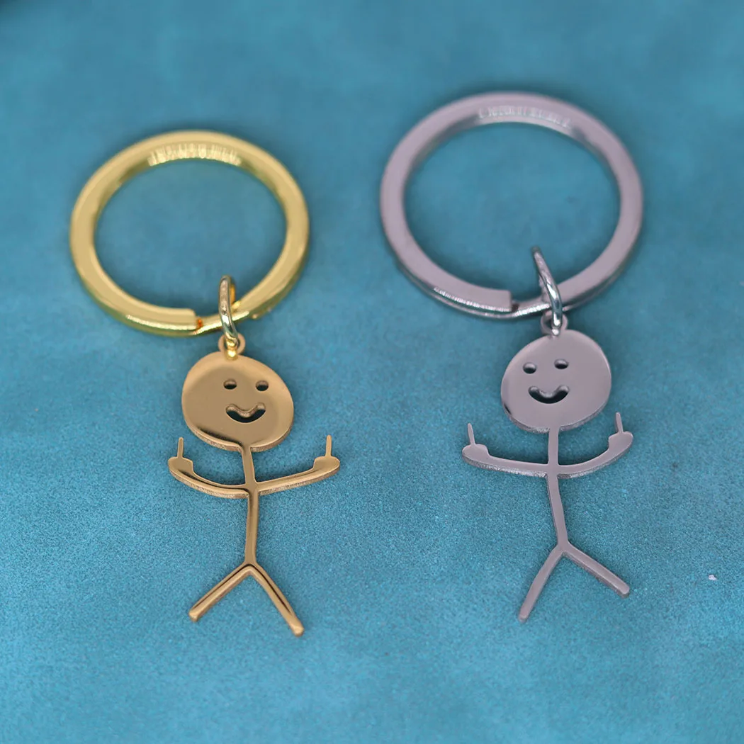 Забавный брелок для ключей мужчин и женщин в стиле хип-хоп