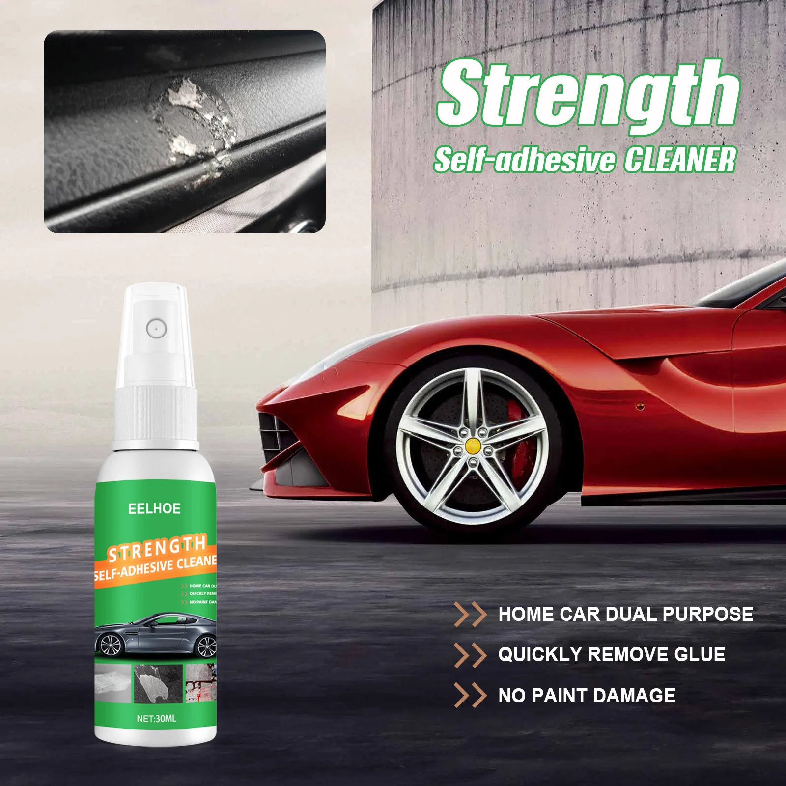 

30ml Auto Car Sticker Remover Sticky Residue Remover Wall Sticker Glue Removal Car Glass Label Cleaner Adhesive Glue Spray