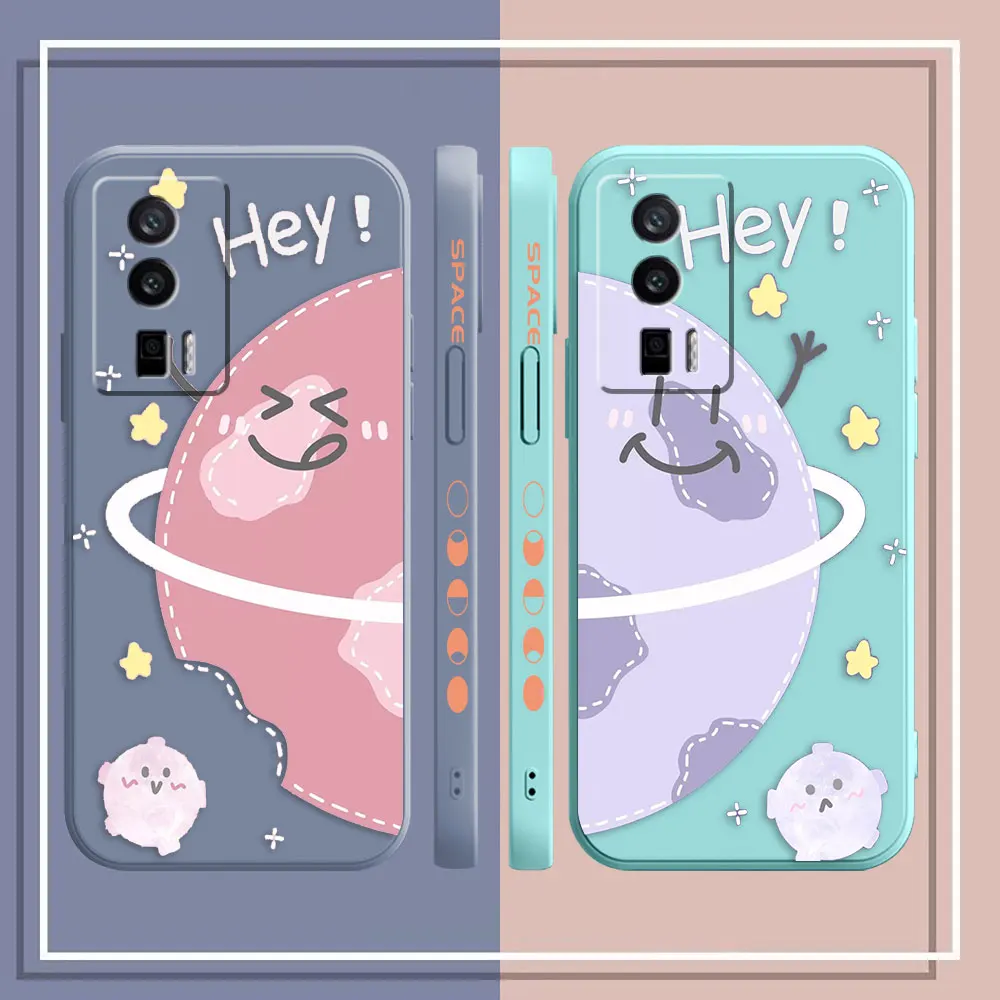 Case For Redmi K60E K60 K50 K40S K40 K30 K20 12C 10C 9A 9 8 10X 10A 10 Pro 4G 5G Gaming Case Fundas Shell Hey Cartoon Earth Star