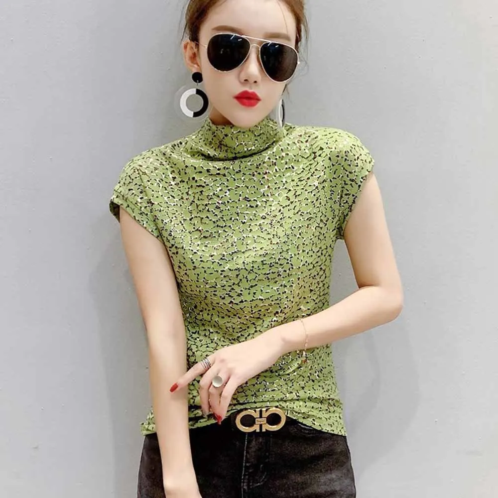 

Европейская одежда, модная Сексуальная футболка с леопардовым принтом, женские новые летние топы 2022, футболки, футболки