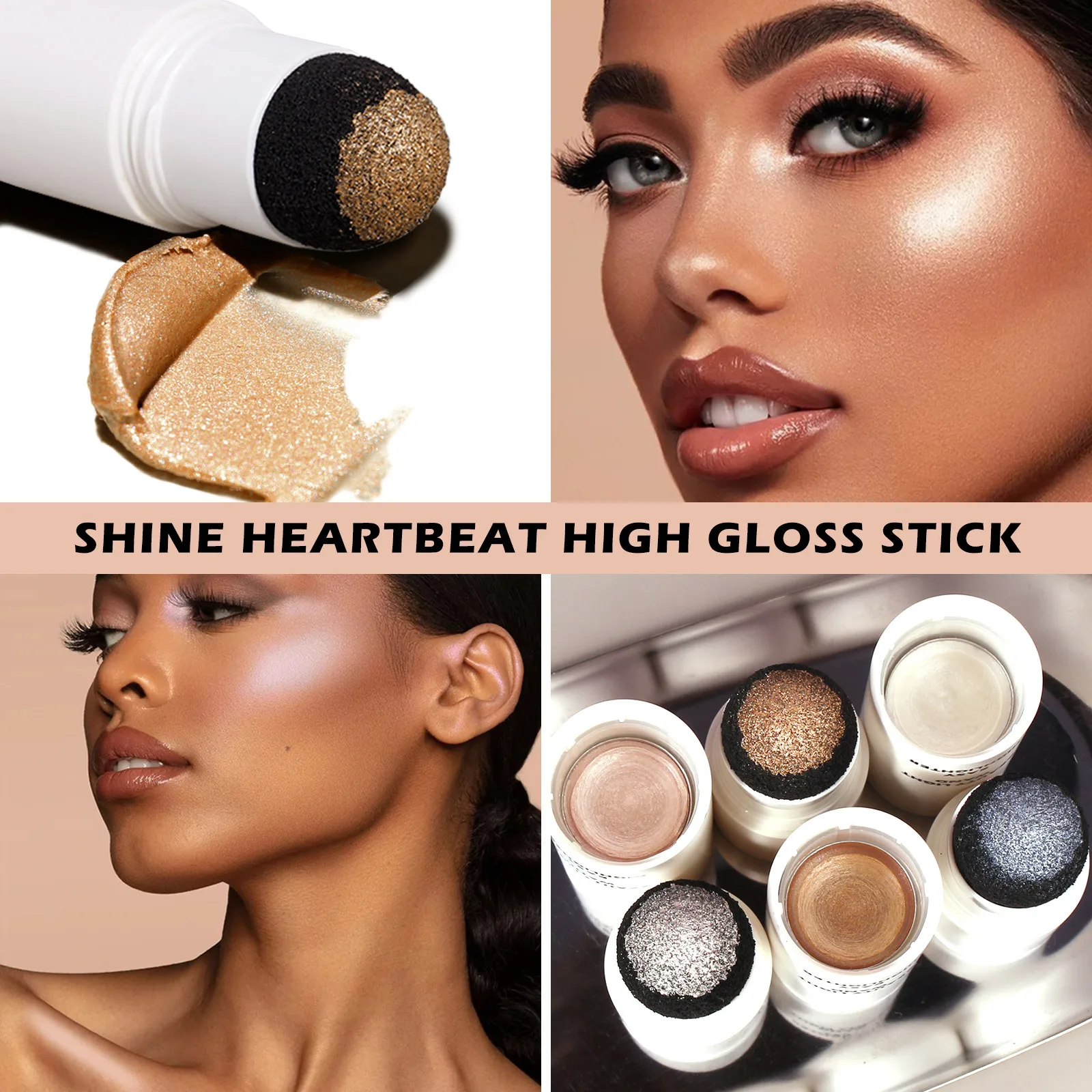 

Juliapop Highlight Stick Pearly Repair Body Brighten Face Three-Dimensional Nose Shadow Clavicle Fine Flash Highlight