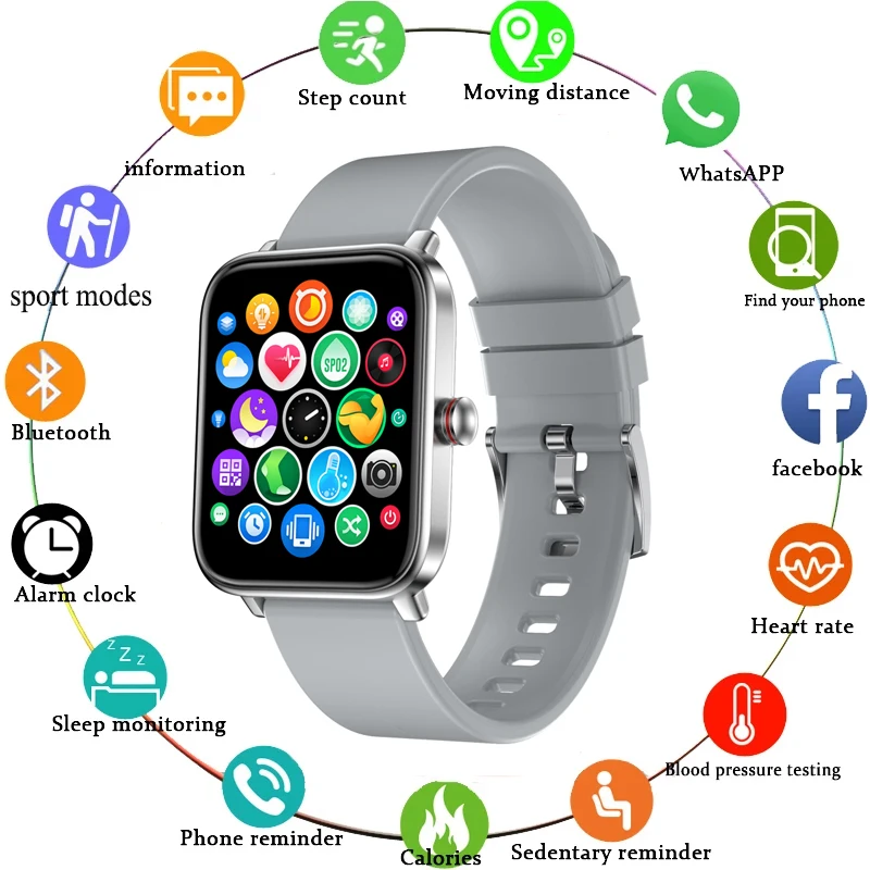 

Смарт-браслет G60 с поддержкой Bluetooth и пульсометром, 1,6 дюйма