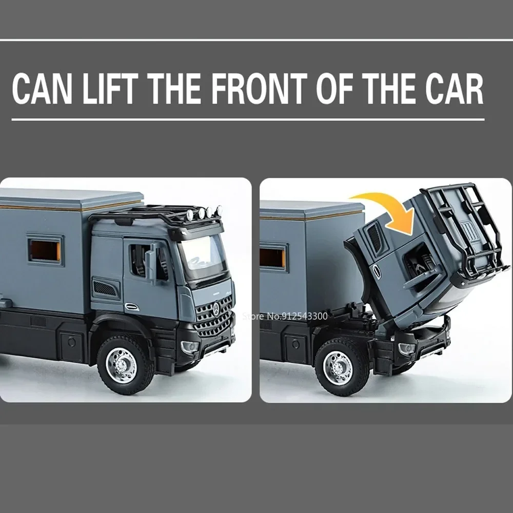 1:24 Mercedes-Benz NOMADISM RV Игрушечный автомобиль Mdoel из сплава литой под давлением звук