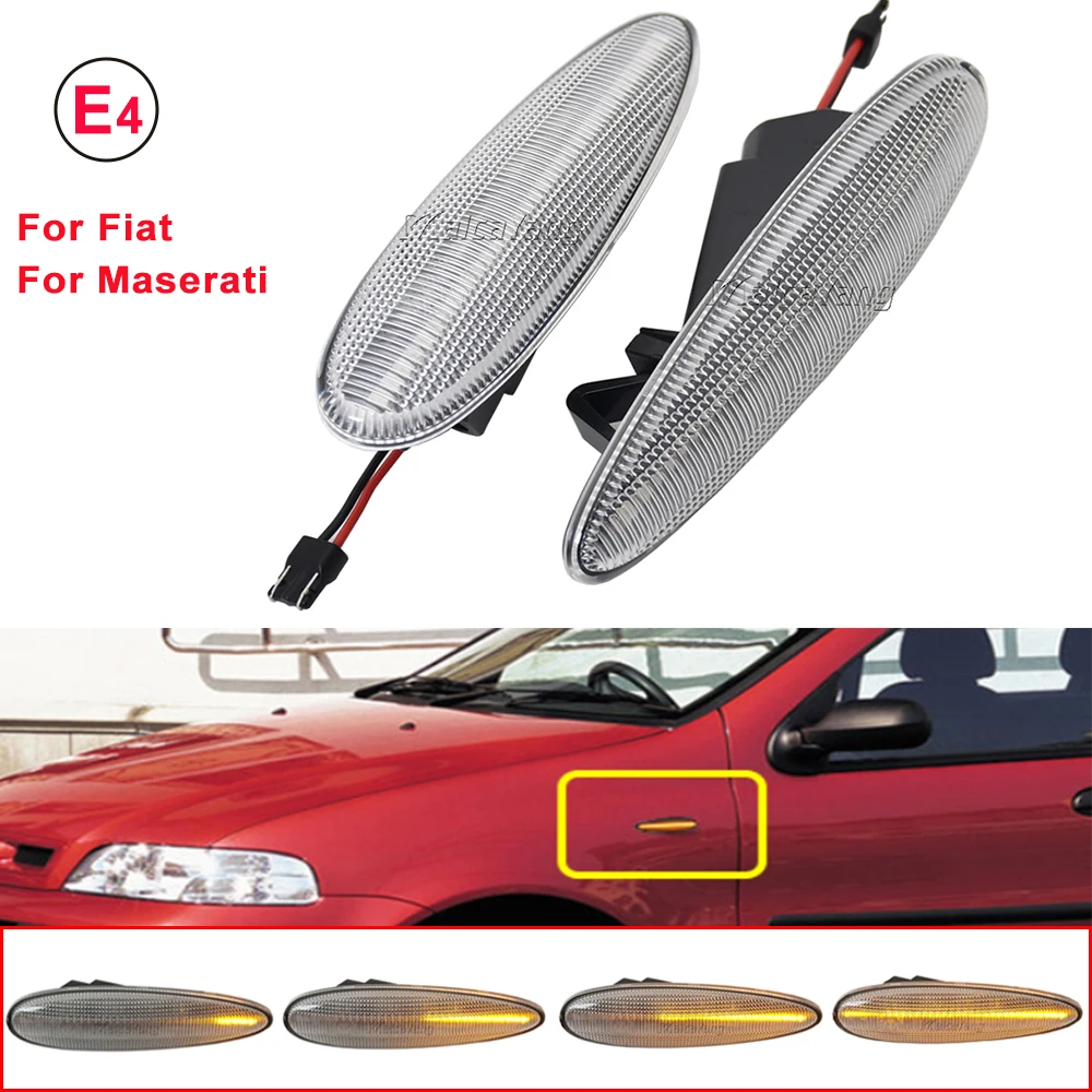 

Для Fiat Albea Palio Broavo Brava Marea Strada динамические/последовательные искусственные указатели поворота Боковые габаритные огни мигающая лампа автостайлинг
