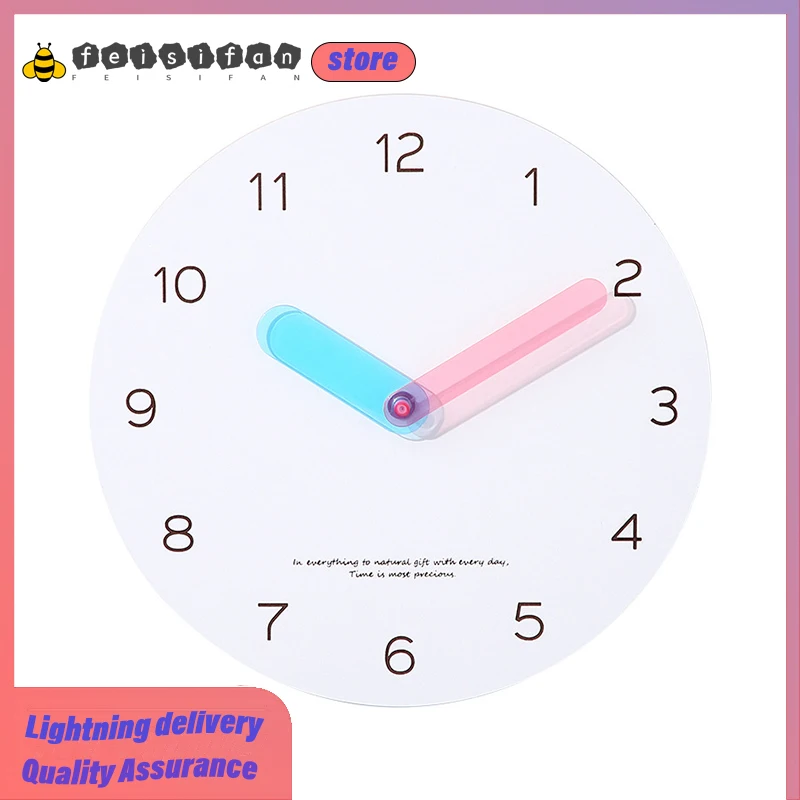 

10 Inches High Quality Nordic Creative Simple Wall Clock Round Mute Pointer Numbers Specialty Wall Clock Room Decoration Art